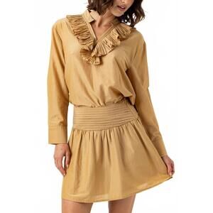 NEW SUNDAYS madeline mini skirt in bronze